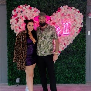 Purple sequin Zara dress